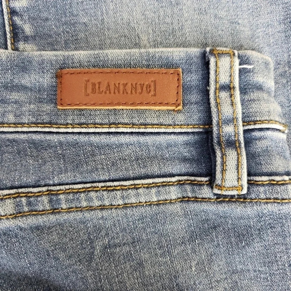 BLANKNYC Ankle Skinny Jeans Spray On Mid Rise Medium Wash Denim - Picture 4 of 7